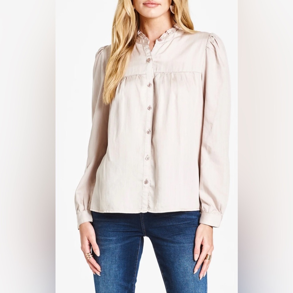Dear John Kylie Long Sleeve Shirt Moonstruck Size Small NWT‎